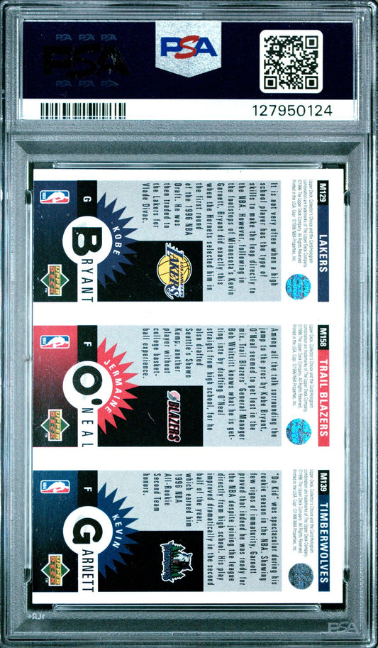 1996 Collector's Choice Mini II PSA 7 - back of slab showing cert 127950124