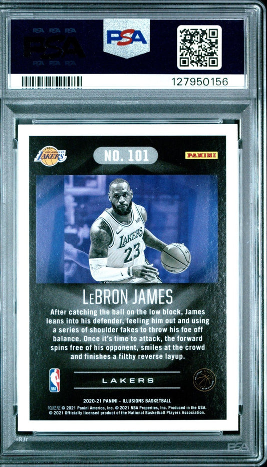 LeBron James 2020 Panini Illusions PSA 10 #101
