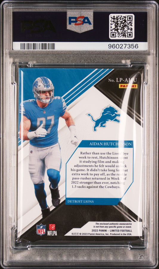2022 Panini Limited Unlimited Potential Aidan Hutchinson LPAHU PSA 6 Rookie Card