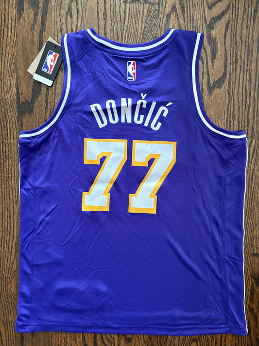 Luka Doncic LA Lakers Men's Purple Jersey