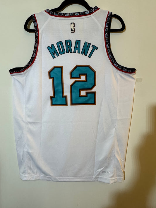 Memphis Grizzlies Ja Morant #12 White Jersey