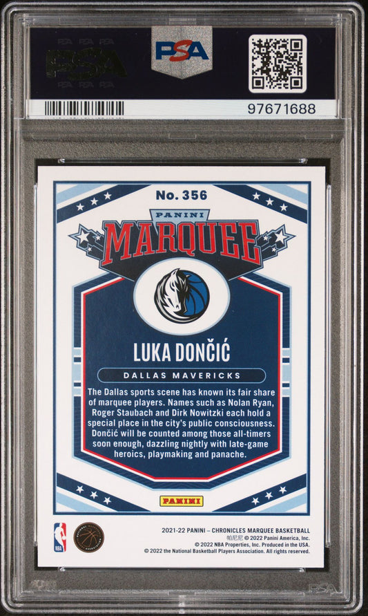 2021-22 Panini Chronicles #356 Luka Doncic PSA 9