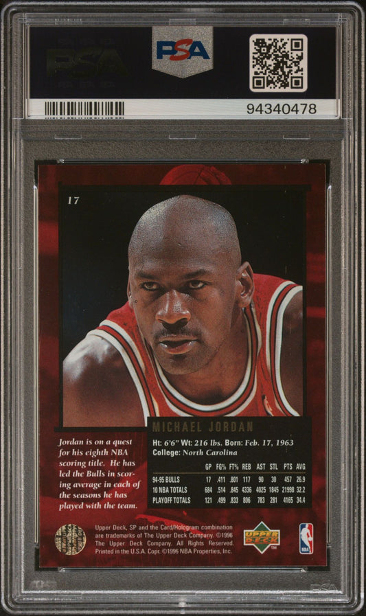 1995 SP Championship #17 Michael Jordan PSA 9