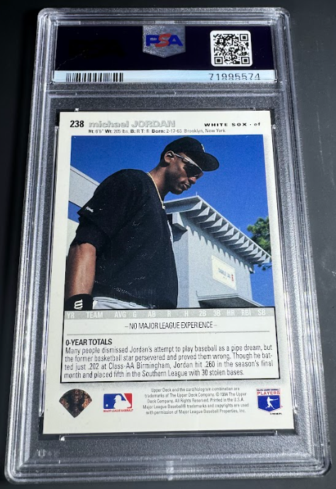 1995 Collector's Choice Special Edition Silver Signature Michael Jordan PSA 9