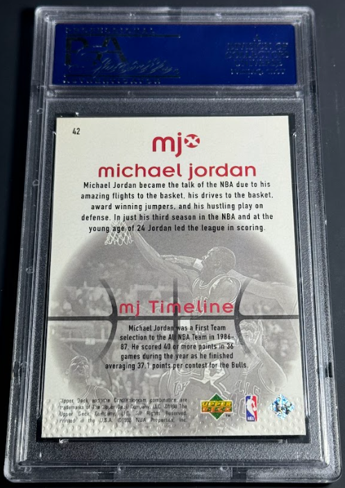 1998 Upper Deck MJx #42 Michael Jordan PSA 10