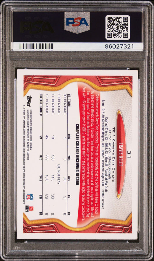 2013 Topps #31 Travis Kelce PSA 5 Rookie Card