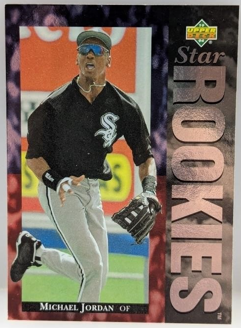 Michael Jordan Baseball 1994 Topps Upper Deck Star Rookies #19