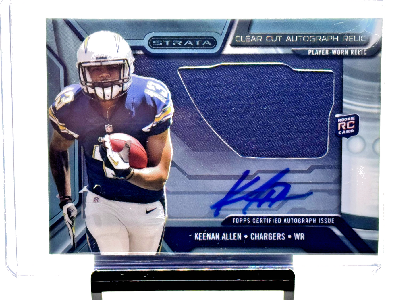 Keenan Allen Rookie Autograph 2013 Topps Strata Clear Cut Relics #CCAR-KA
