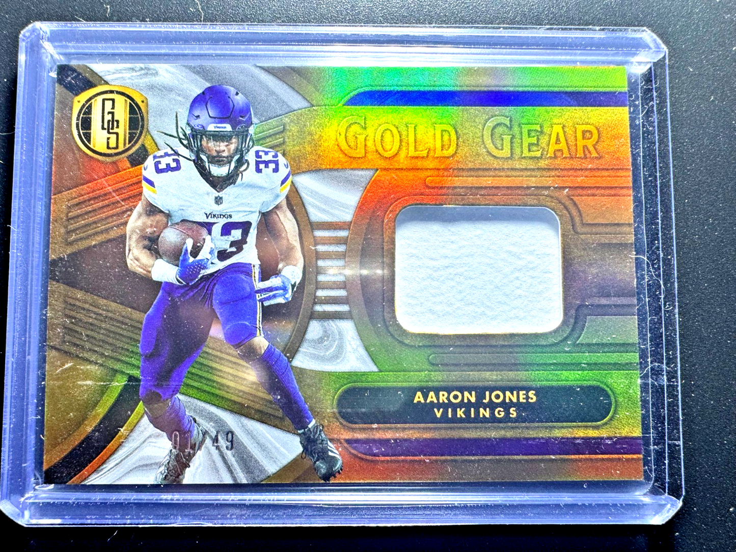 2024 Panini Gold Standard Aaron Jones Gold Gear /24 Minnesota Vikings