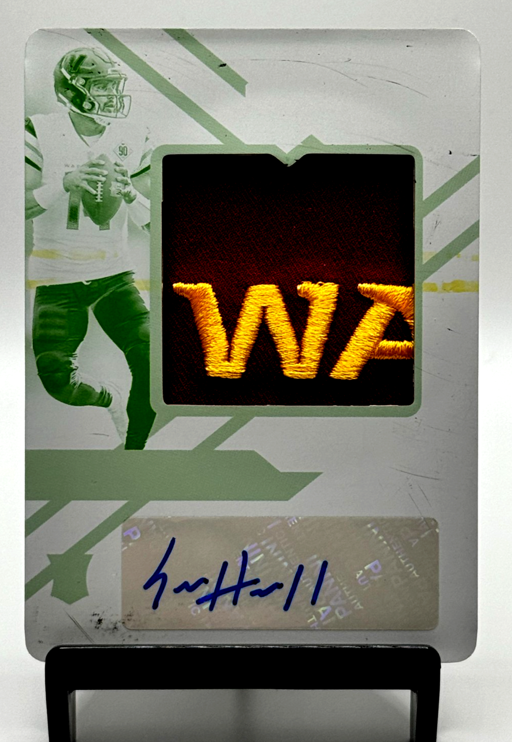 Sam Howell One of One Print Plate 2022 Panini 1/1 Rookie Patch Auto Commanders