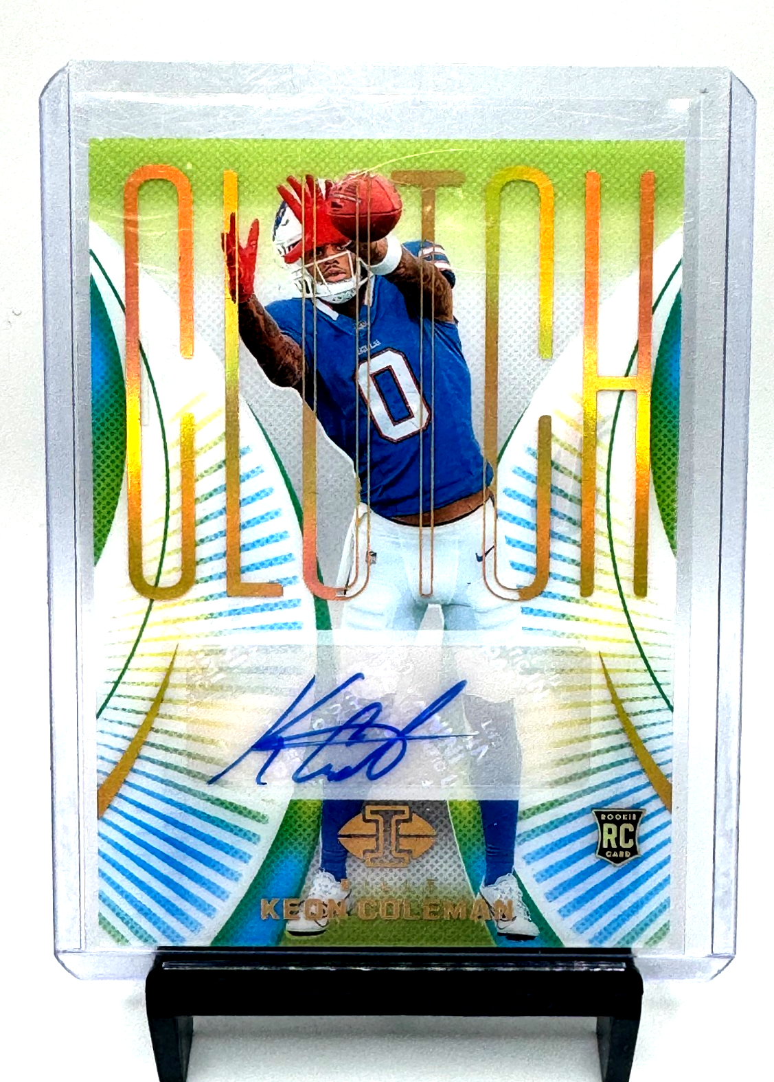 Keon Coleman Rookie Auto 2024 Panini Illusions Clutch Signatures #94/99