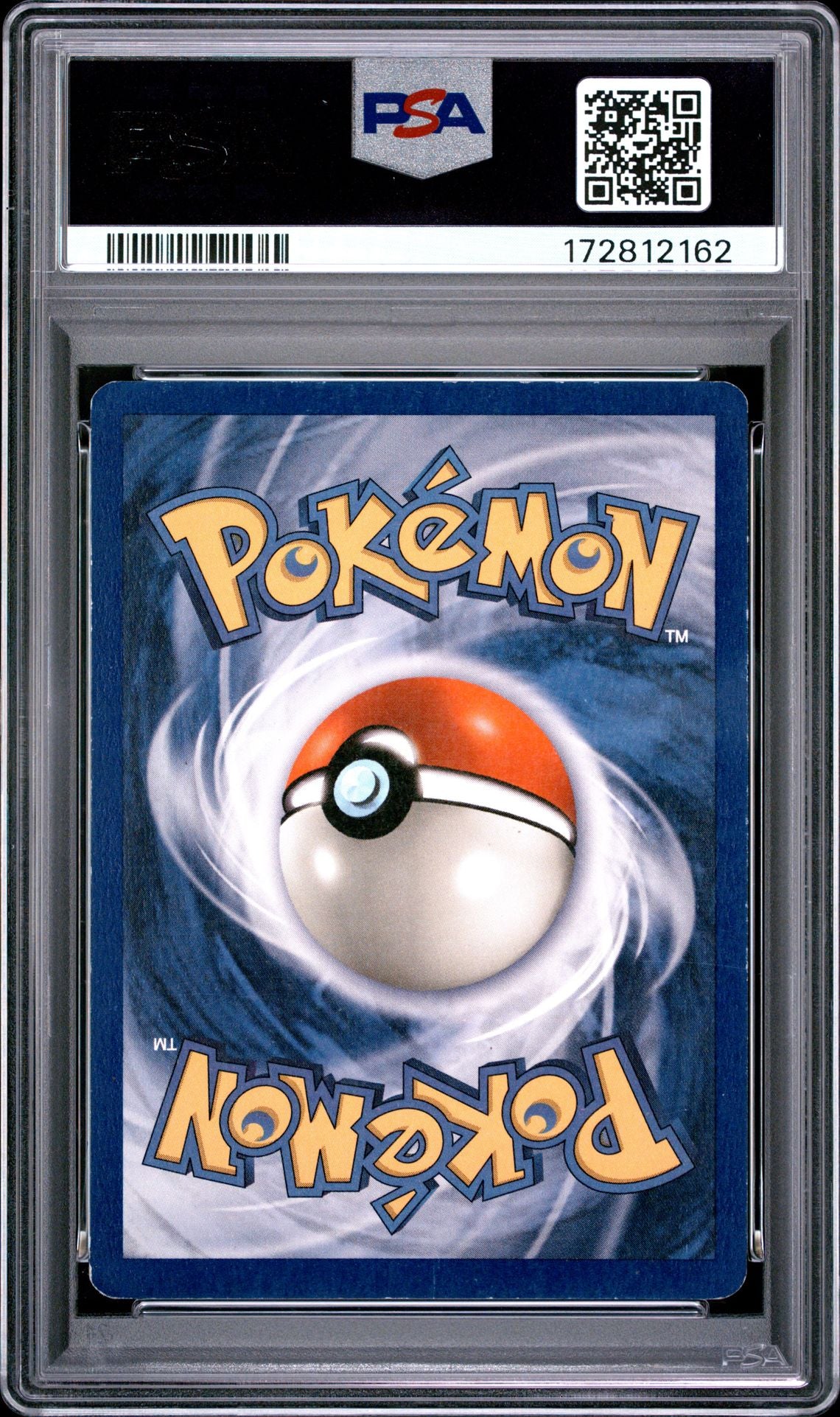 Back of PSA 4 graded 1999 Pokemon Fossil Zapdos holo Corrected Foil card 15 of 62, cert 172812162