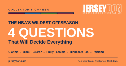 New-team NBA jerseys and PSA-graded cards for the 2026 offseason at JerseyDon
