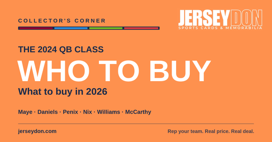 2024 NFL rookie quarterback cards to buy in 2026 at JerseyDon — Maye, Daniels, Penix and more