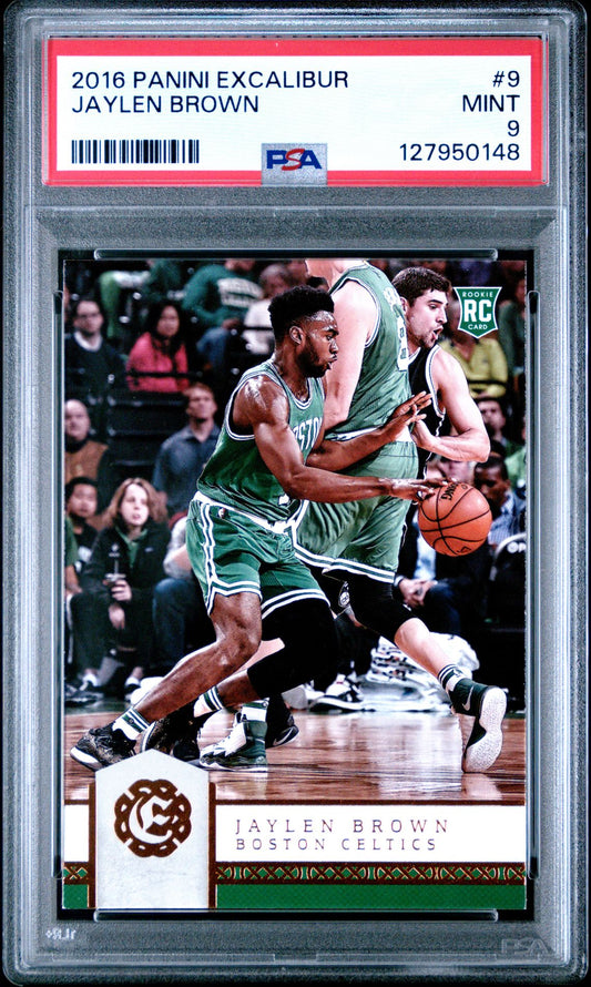 Jaylen Brown Rookie PSA 9 2016 Panini Excalibur #9 front