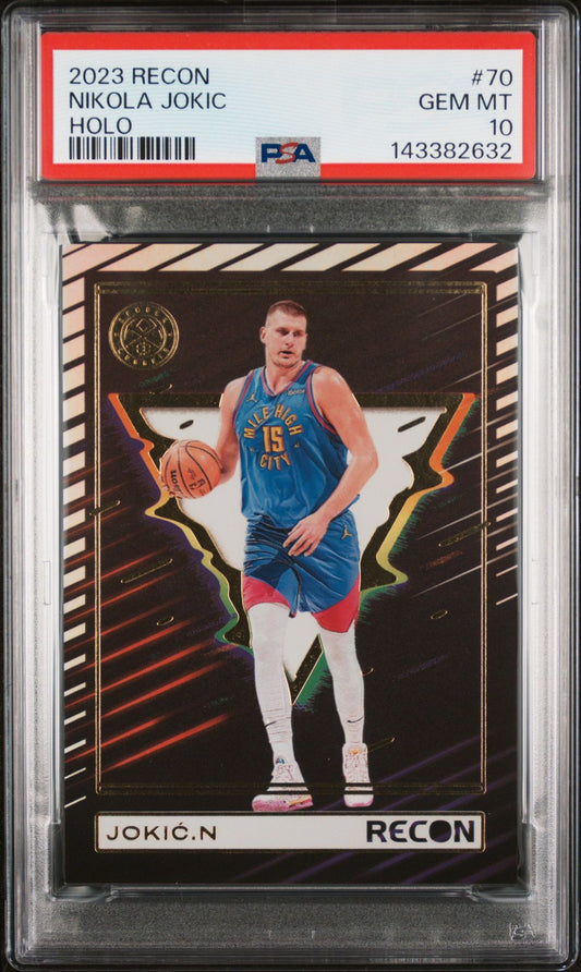 Nikola Jokic PSA 10 2023 Panini Recon Holo #70 front