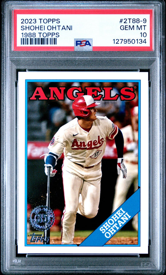 Shohei Ohtani PSA 10 2023 Topps 1988 Topps #2T88-9 - front of slab