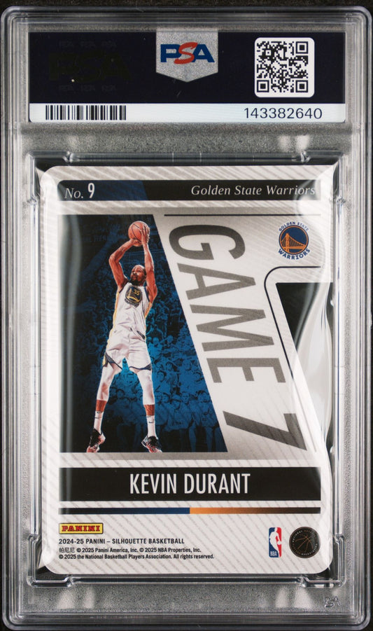 Kevin Durant PSA 9 2024 Panini Silhouettes Game 7 #9 back