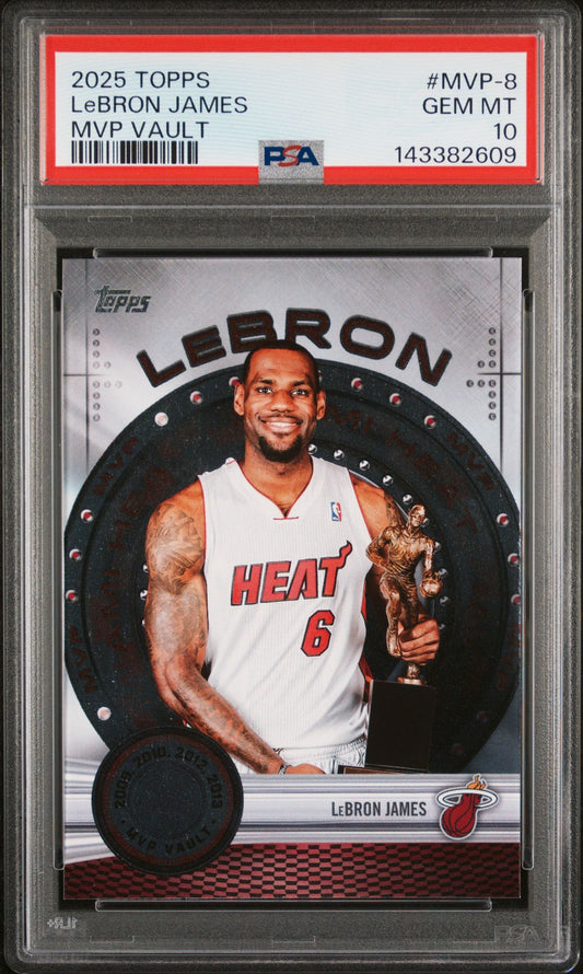 LeBron James PSA 10 2025 Topps MVP Vault #MVP-8 front