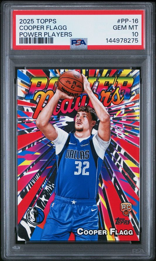 Cooper Flagg Rookie PSA 10 2025 Topps Power Players #PP-16 front