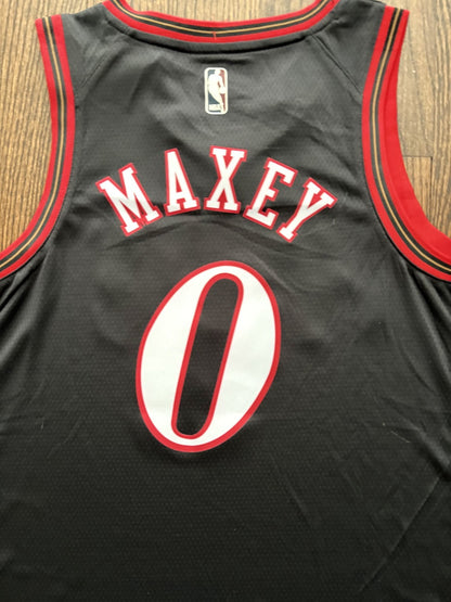 Tyrese Maxey Black Philadelphia Sixers Jersey