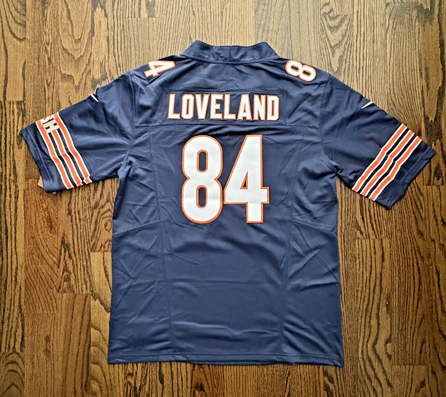 Colston Loveland Bears #84 Men's Navy Blue Jersey
