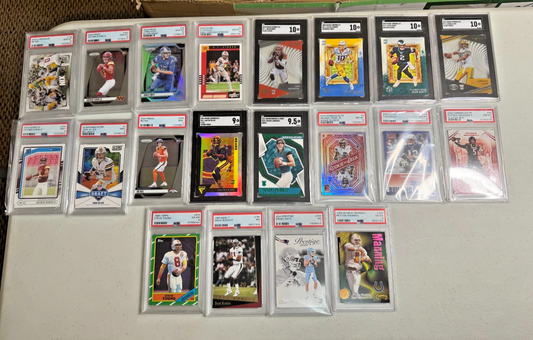 QB BreakBox 20 Graded QB Cards For Breakers inc. Maye, Bo, Jayden Read Below