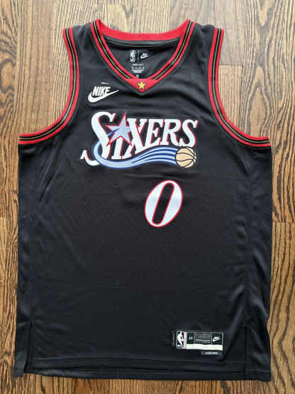Tyrese Maxey Black Philadelphia Sixers Jersey