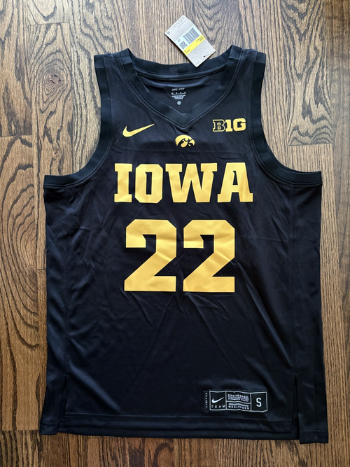 Caitlin Clark Iowa Hawkeyes Replica Black Jersey #22 front