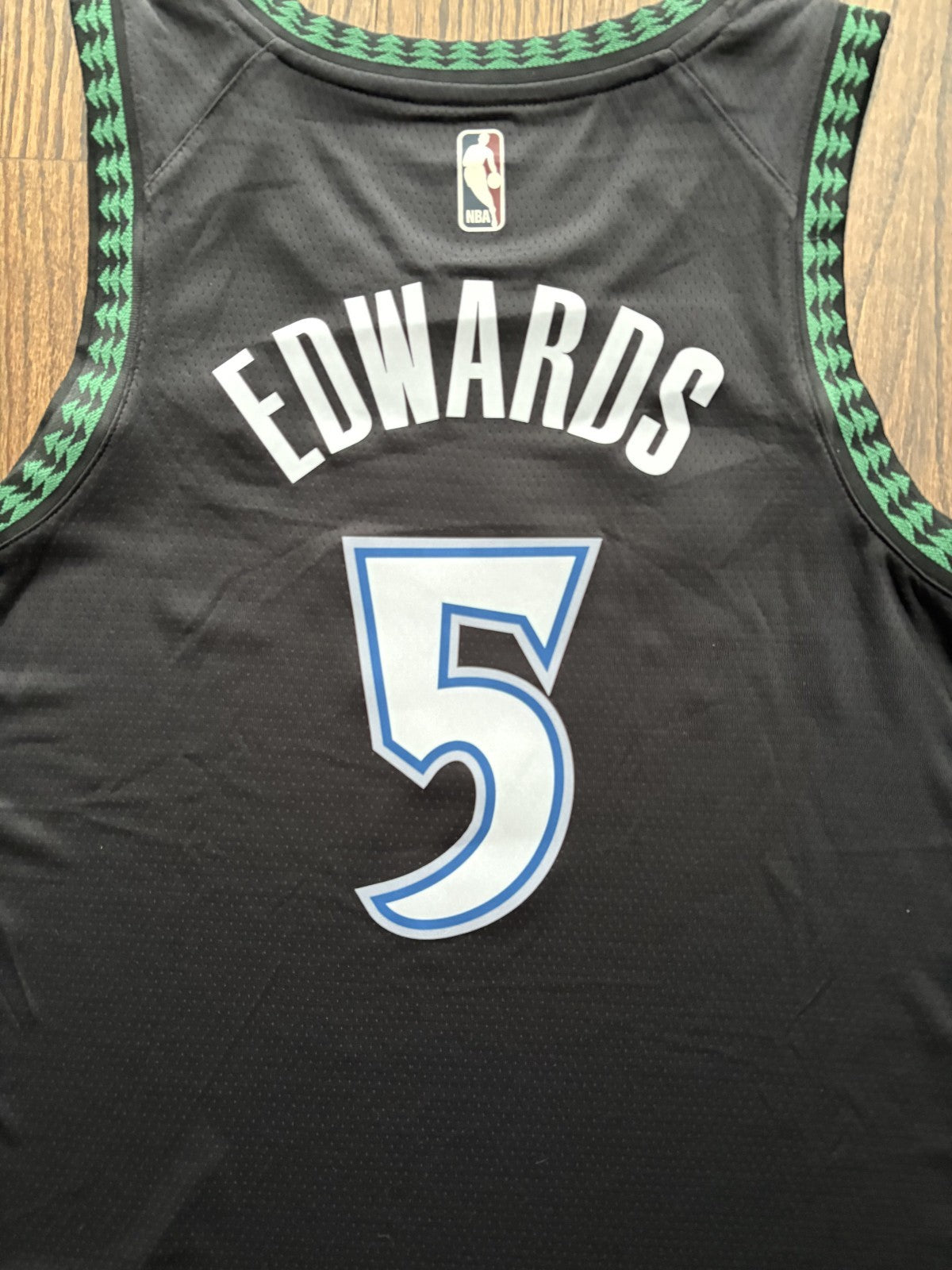 Anthony Edwards Black Minnesota Timberwolves Jersey Retro Edition