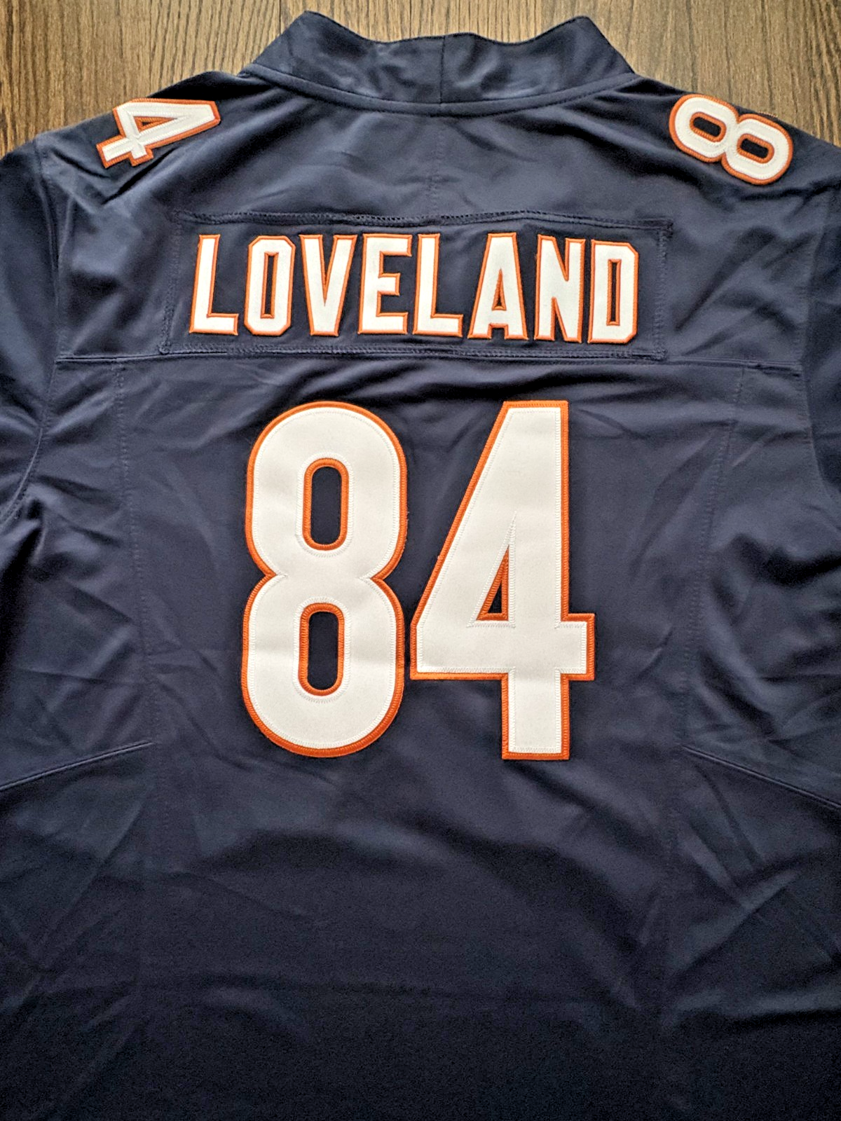 Colston Loveland Bears #84 Men's Navy Blue Jersey