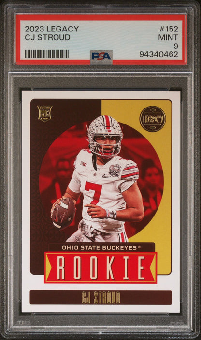 2023 Panini Legacy #152 C.J. Stroud PSA 9 Rookie Card