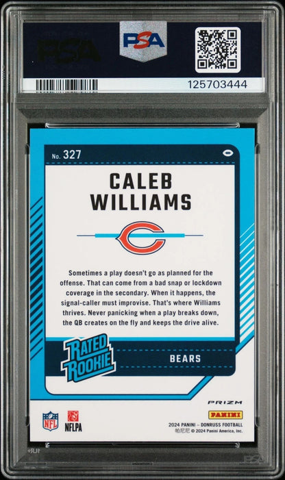 GREEN BAY SUCKS Caleb Williams Autograph PSA/DNA CERTIFIED 2024 Rookie PSA10