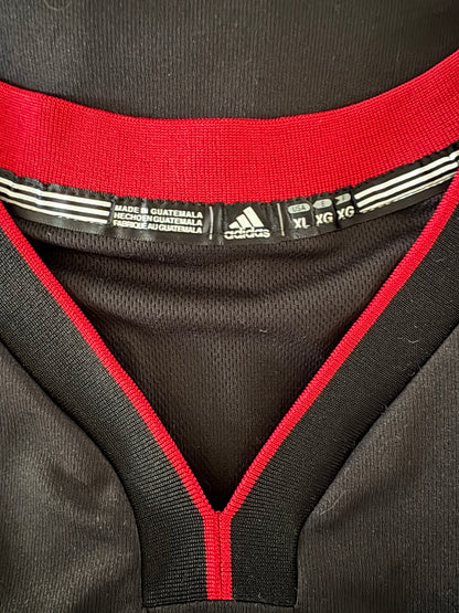 Lebron James #6 Miami Heat Adidas Black Jersey Men's XL