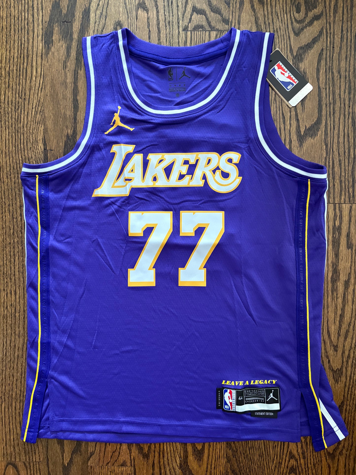 Luka Doncic LA Lakers Men's Purple Jersey