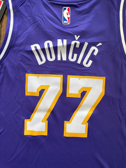 Luka Doncic LA Lakers Men's Purple Jersey