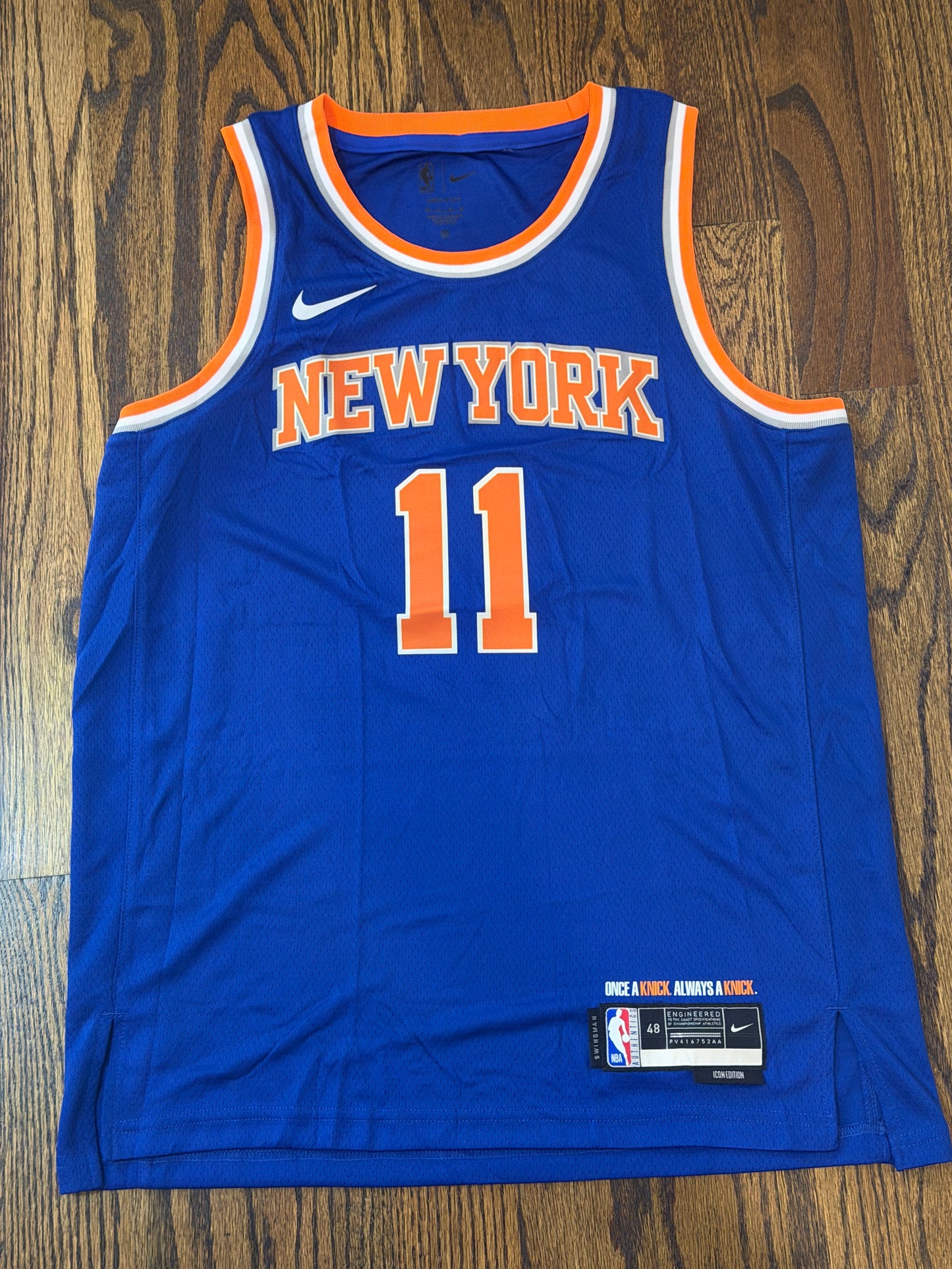 Jalen Brunson New York Knicks Jersey w/ NBA FINALS Patch - Large