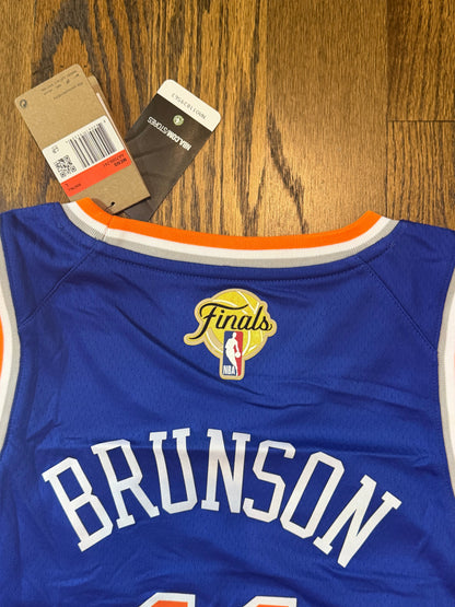 Jalen Brunson New York Knicks Jersey w/ NBA FINALS Patch - Large