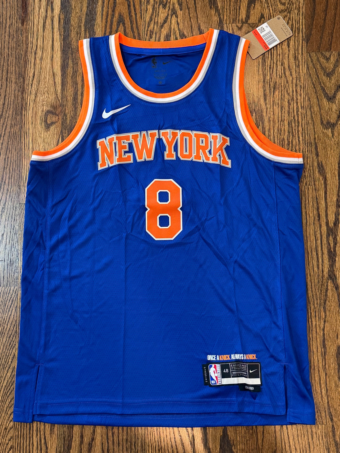 OG Anunoby New York Knicks Jersey w/ NBA FINALS Patch