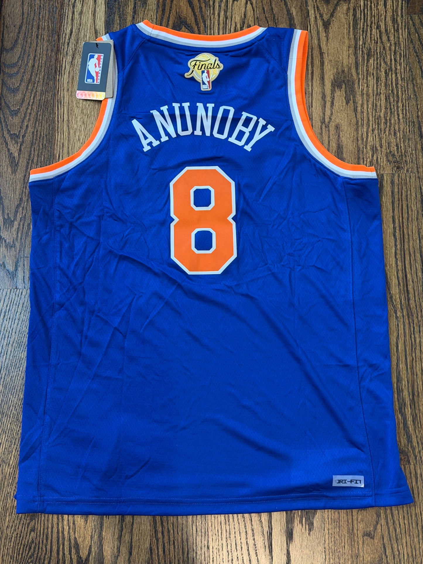OG Anunoby New York Knicks Jersey w/ NBA FINALS Patch