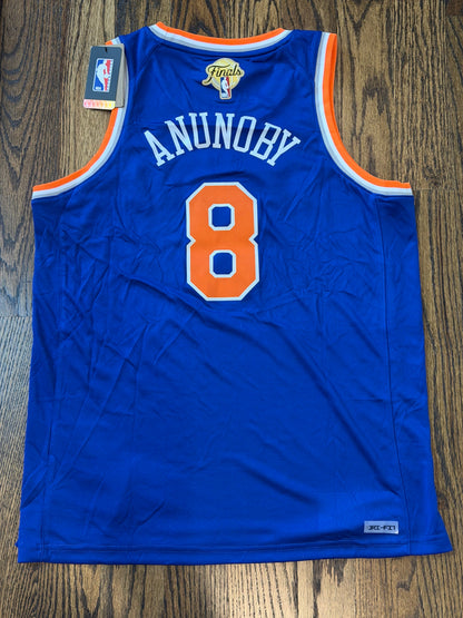 OG Anunoby New York Knicks Jersey w/ NBA FINALS Patch