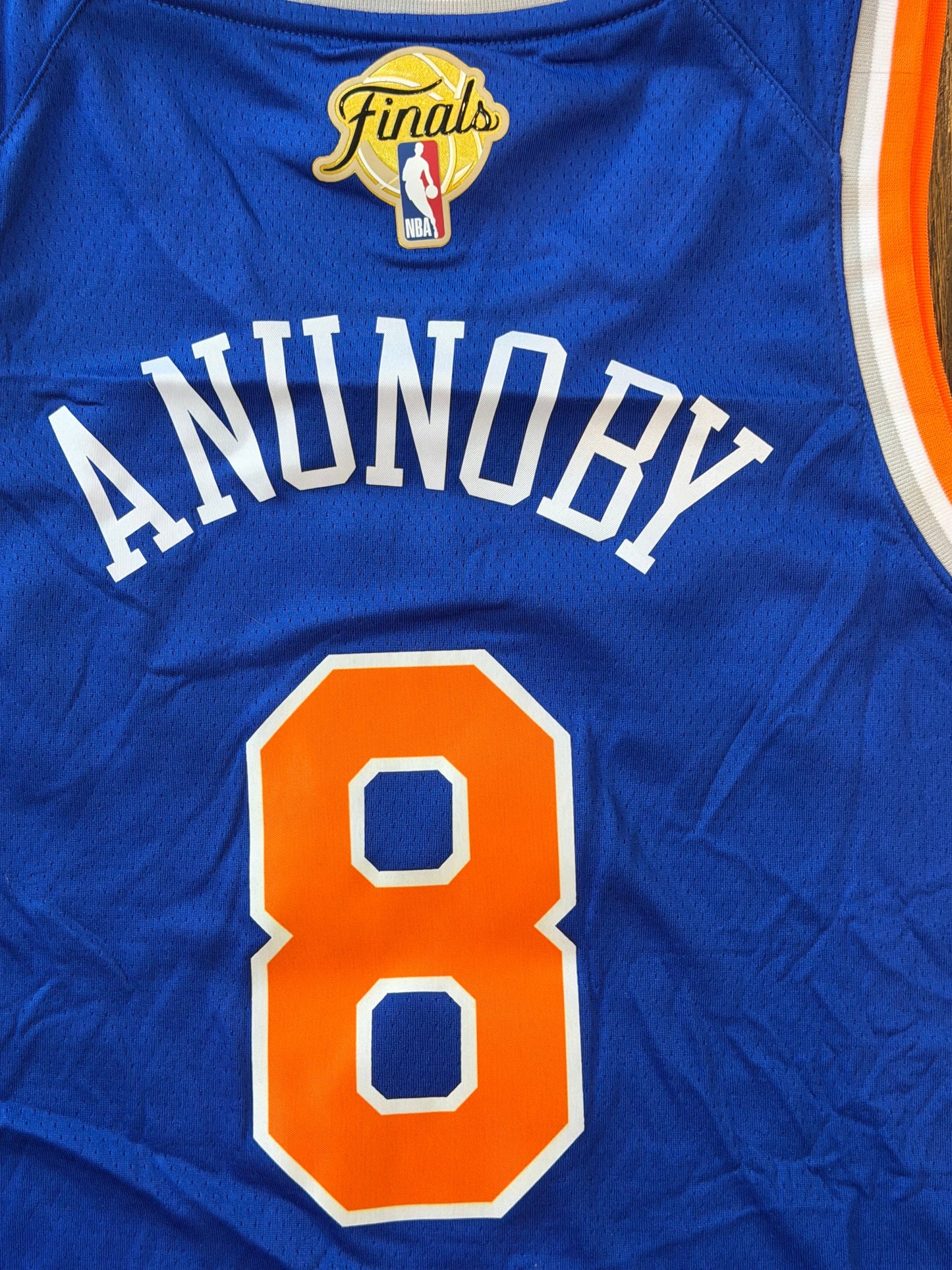 OG Anunoby New York Knicks Jersey w/ NBA FINALS Patch