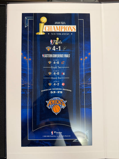 New York Knicks NBA FInals Trophy 2026 NBA Finals 12" Larry O'Brien Replica Trophy Fanatics