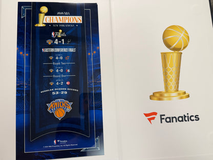 New York Knicks NBA FInals Trophy 2026 NBA Finals 12" Larry O'Brien Replica Trophy Fanatics