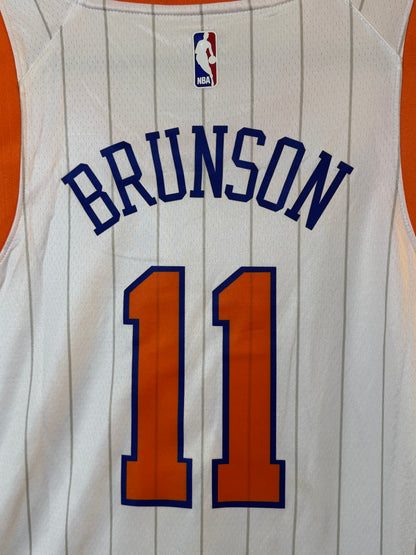 New York Knicks Jalen Brunson #11 White Jersey