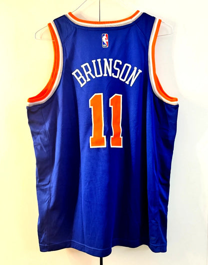 New York Knicks Jalen Brunson #11 Blue Jersey