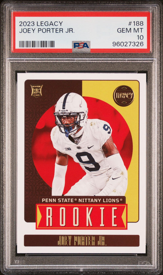 2023 Panini Legacy #188 Joey Porter Jr. PSA 10 Rookie Card