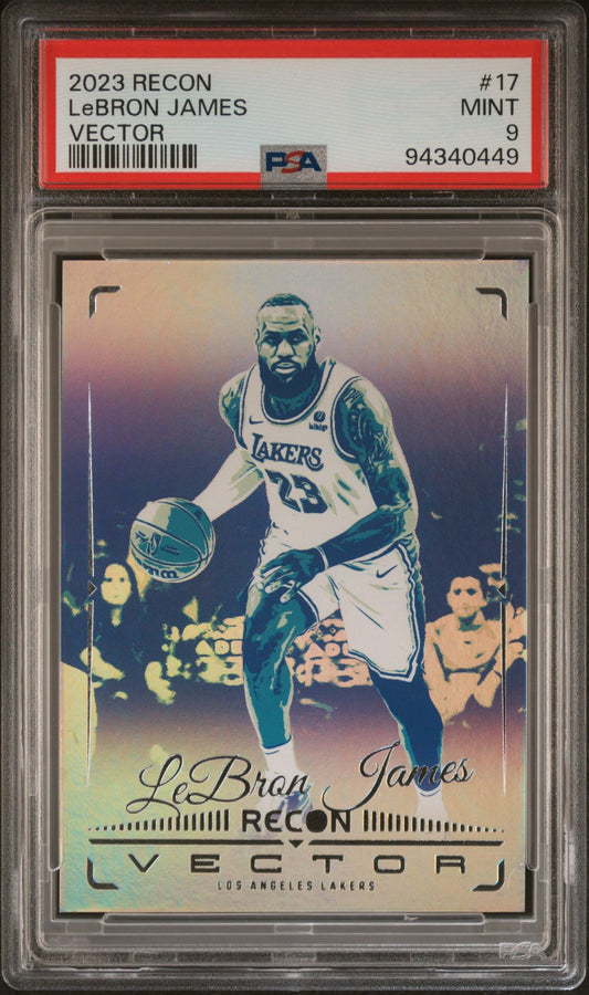 2023 Panini Recon Vector #17 LeBron James PSA 9
