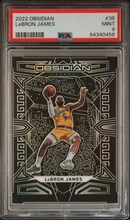 2022 Panini Obsidian #36 LeBron James PSA 9