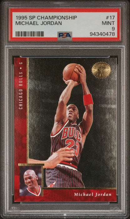 1995 SP Championship #17 Michael Jordan PSA 9